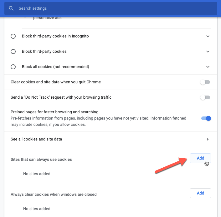 Browser Cookie Settings | EasyAutoTagging