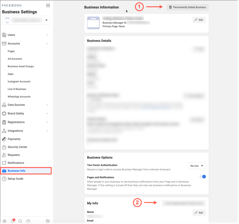 How To Delete A Facebook Business Manager Account