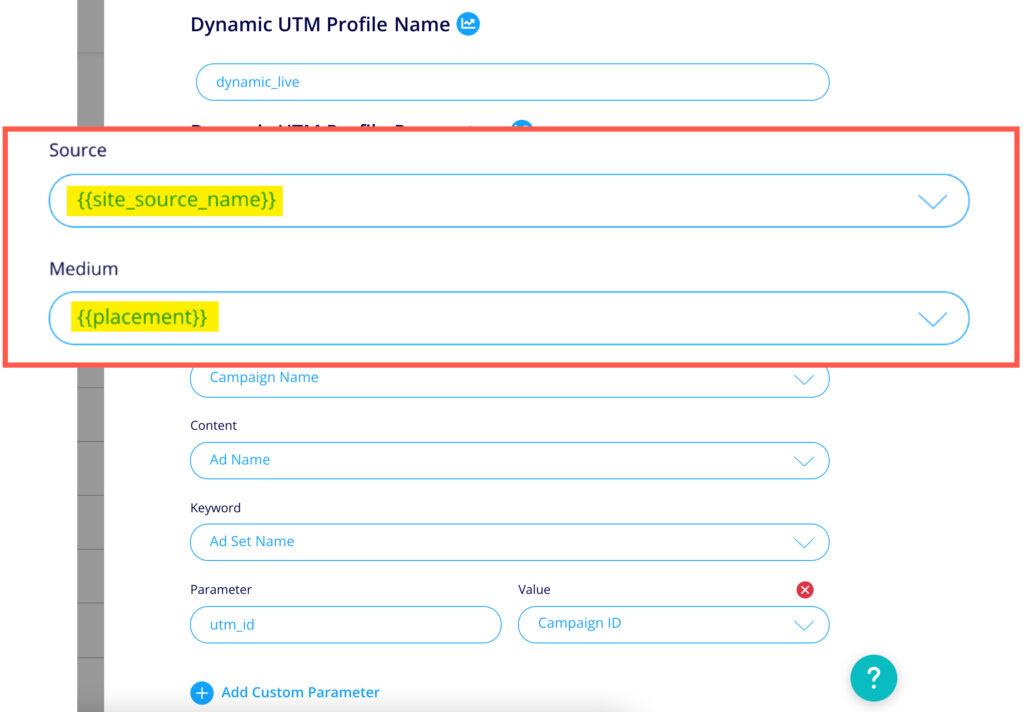 EasyAutoTagging UTM Profile Facebook Dynamic URL Parameters