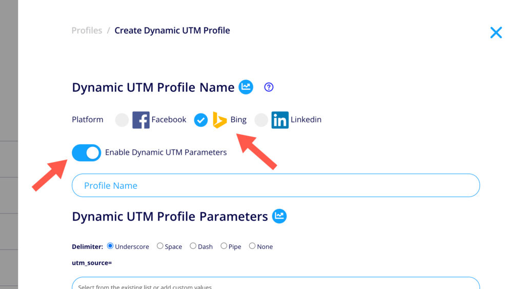 Dynamic UTM Profile to track Bing Ads in Google Analytics